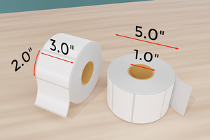 3x2 Direct Thermal Label - 1" Core
