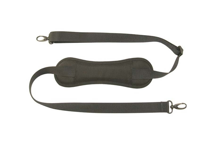 Adjustable Shoulder Strap with Pad and Metal Swivel Snap Hooks - 1