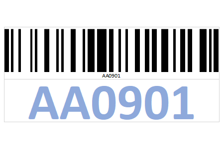 Magnetic Rack Barcode