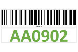 Magnetic rack barcode