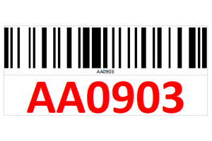 Magnetic rack barcode