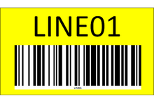 Load image into Gallery viewer, Wall mount sign with barcode - one side
