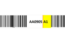 Load image into Gallery viewer, Magnetic rack barcode with check digit barcode
