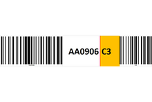 Load image into Gallery viewer, Magnetic rack barcode with check digit barcode
